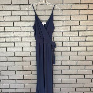 Gilli Navy Wrap Jumpsuit (Size M)